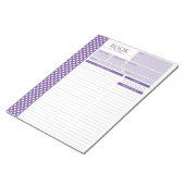 Pages de révision de lecture de lavande Bloc-notes (Incliné)