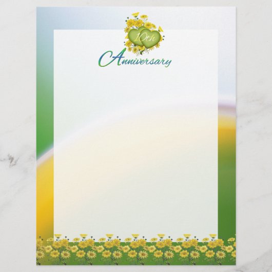 Pages de scrapbook de fête pour les 10 ans de mari (Devant)