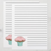 Pages du Classeur de recettes Cupcake (Devant / Derrière)