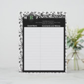 Pages du livre d'invité pour Album de mariage (Debout devant)