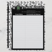 Pages du livre d'invité pour Album de mariage (Devant / Derrière)