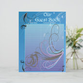 Pages du livre d'invité pour Album de mariage (Debout devant)