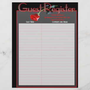 Pages du livre d'or de l'album de mariage