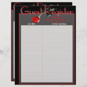 Pages du livre d'or de l'album de mariage (Devant / Derrière)