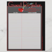 Pages du livre d'or de l'album de mariage (Dos)