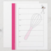 Pages du planificateur de repas du chef hebdomadai (Devant / Derrière)