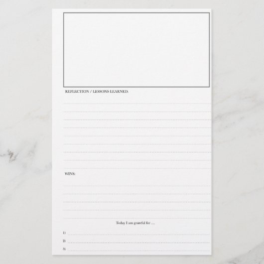 Pages du planificateur quotidien (Devant)