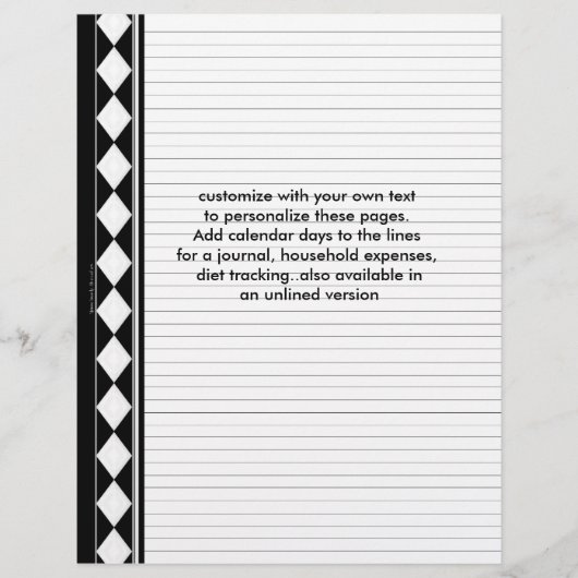 pages en diamants noirs (Devant)