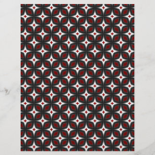 Pages papier papier pour graveur rouge et noir Sta