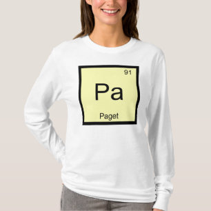 Paget Naam Chemie Element Periodiek Systeem T-shirt