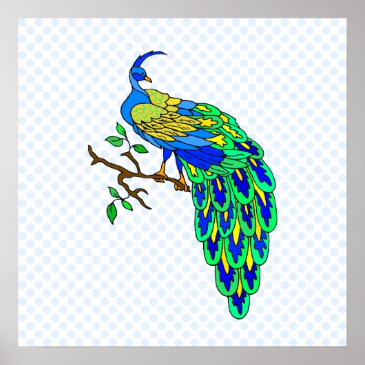 Pagiel Peacock Poster (Voorkant)