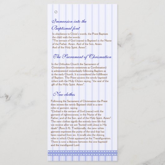 Pagina 4/5 Grieks Orthodoxe Kerk Doopprogramma Programma (Voorkant)