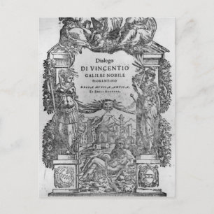 pagina "Della Musica Antica et della Moderna" Briefkaart