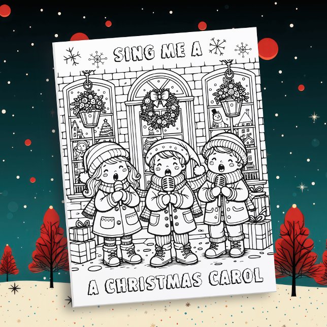 Pagina Kleur mij | Christmas Carolers (Creator heeft geüpload)