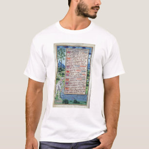 Pagina Latijnse tekst met rand T-shirt