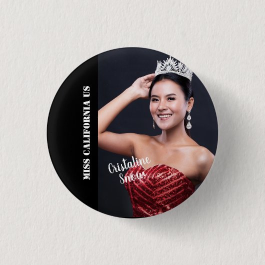 Pagina met Button pins met pageant - Donkere achte (Voorkant)