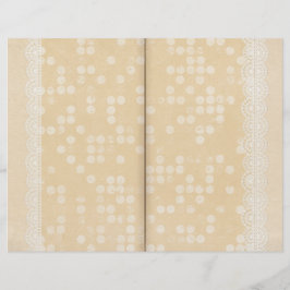 Pagina met Cream & Lace Journal
