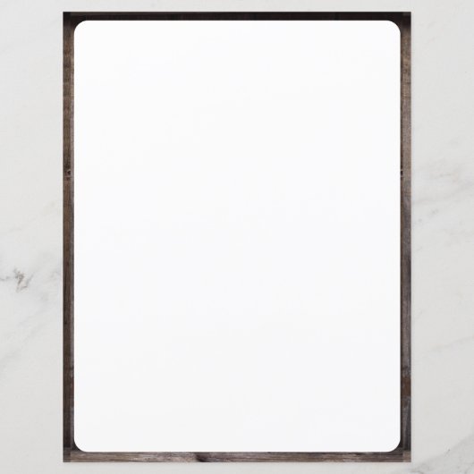 Pagina met moderne Rustic Recipe Cookbook Lined (Achterkant)