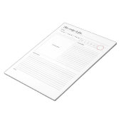 Pagina met Star Rating en foto's ontvangen Notitieblok (Schuin)