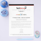 Pagina met TechSavvy-advertentie Flyer (Enkel)