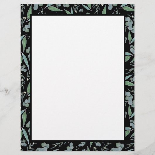 Pagina Multomap Chic Black Eucalyptus Greenery Rec (Voorkant)