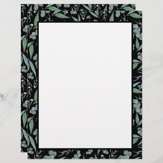 Pagina Multomap Chic Black Eucalyptus Greenery Rec (Voorkant / Achterkant)