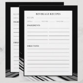 Pagina Ontvangst | Dranken | Zwart-witwand (Voorkant / Achterkant)