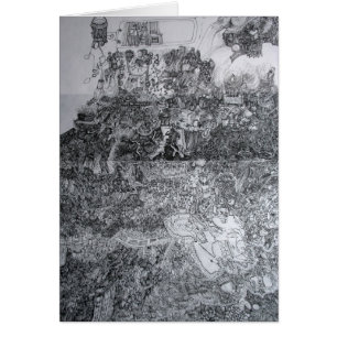 Pagina van Accordion Artist's Book Detail Kaart