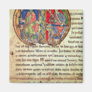 Pagina van Charta Kelso Abbey met Magneet