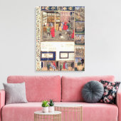 Pagina van het "Canon of Medicine" van Avicenna Canvas Afdruk (Insitu (Woonkamer))