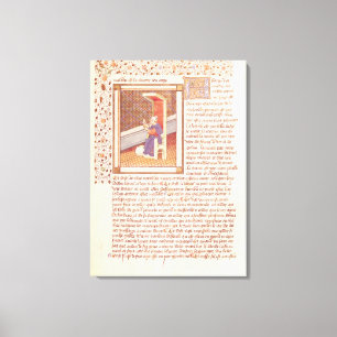 Pagina van "Les Dits Moraux des Philosophes" Canvas Afdruk
