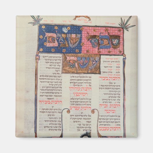 Pagina van tekst en illustratie magneet (Voorkant)