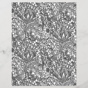 Pagina Volwassenen - Art Nouveau Artichoke Damask