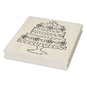 Pagina voor het kleuren van een getrapte bruiloft 	rubberstempel (Stempel)