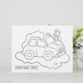 Pagina voor het kleuren van Mannen (Staand voorkant)