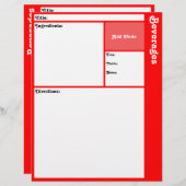 Pagina's ontvangen (rood) (Voorkant / Achterkant)