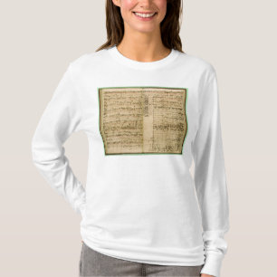 Pagina's uit de kern van de "Kunst van de Fugue" T-shirt