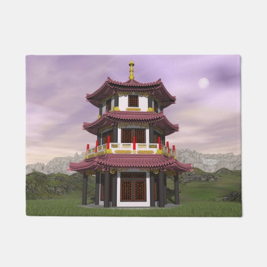 Pagoda - 3D rendering Deurmat (Voorkant)