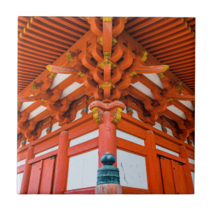 Pagoda bottom up perspective, Miyajima Tegeltje