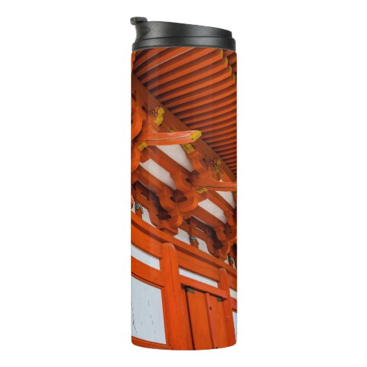 Pagoda bottom up perspective, Miyajima Thermosbeker (Geroteerd rechts)