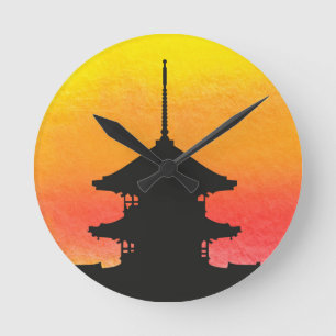 Pagoda Japan Kyoto Ronde Klok