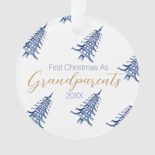 Pagode Bleue Arbre de Noël "Premier Noël en tant q (devant)