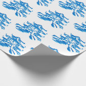 Pagode Bleue Royal Pagode cadeau Papier d'envelopp (Coin)