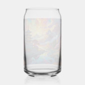 Pagode en gekleurd landschap Bierblikje Blikvorm Glas (Achterkant)