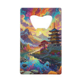 Pagode et paysage coloré (Dos)