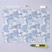 pagode in blauw tissuepapier (Craft)