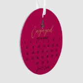 Pagode rouge verte Arbre de Noël Fiançailles (devant)