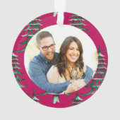 Pagode rouge verte Arbre de Noël Fiançailles (dos)