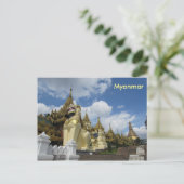 Pagode Shwedagon, Yangon, Myanmar Carte postale (Debout devant)