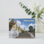 Pagode Shwedagon, Yangon, Myanmar Carte postale (Debout devant)